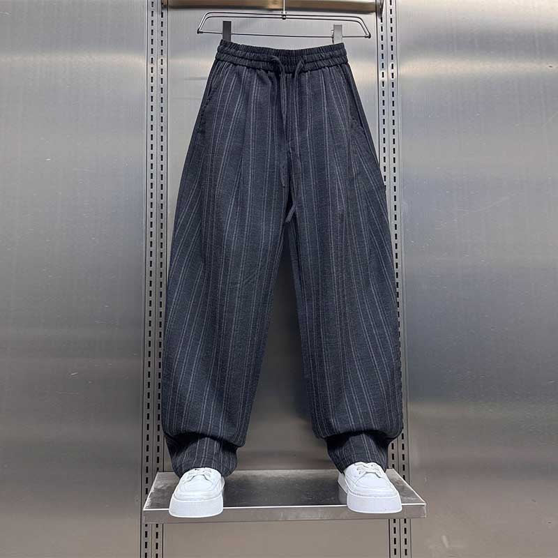 Vertical Striped Loose Casual Pants
