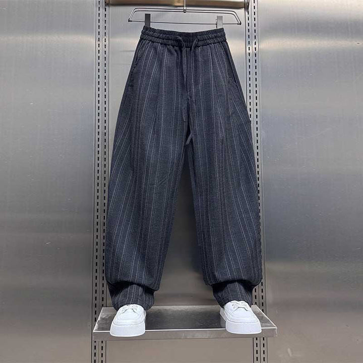 Vertical Striped Loose Casual Pants