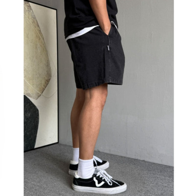 Summer Washed Retro Pure Cotton  Shorts