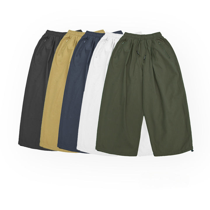 Japanese Retro Loose Straight Leg Casual Pants