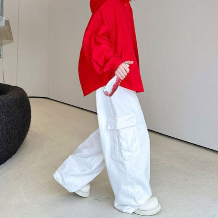 Casual Loose Hooded Shirt Jacket