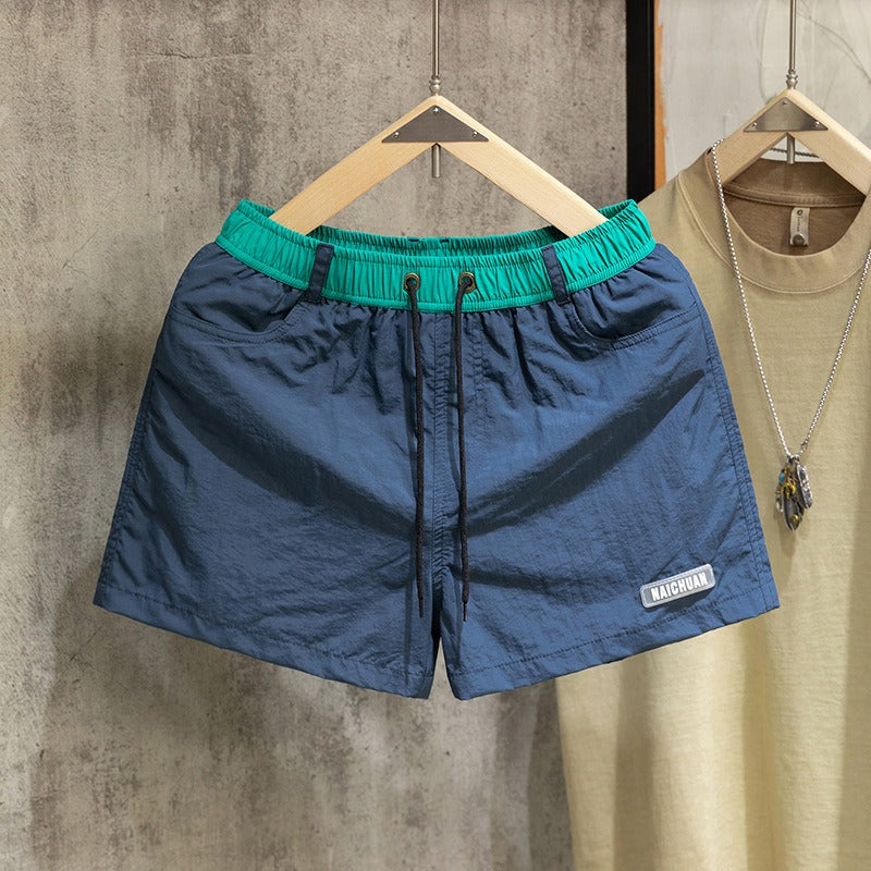Quick-Dry Running Athletic Shorts with Liner and Drawstring
