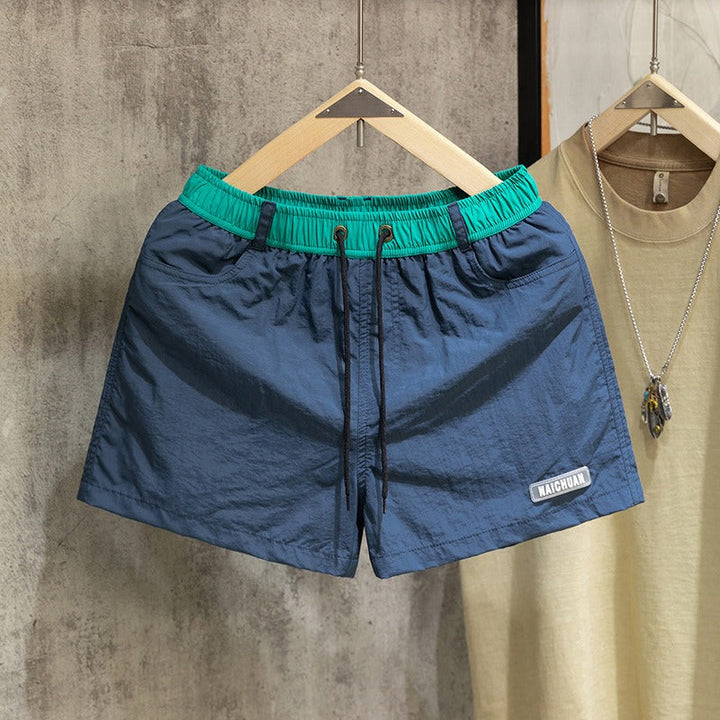 Quick-Dry Running Athletic Shorts with Liner and Drawstring