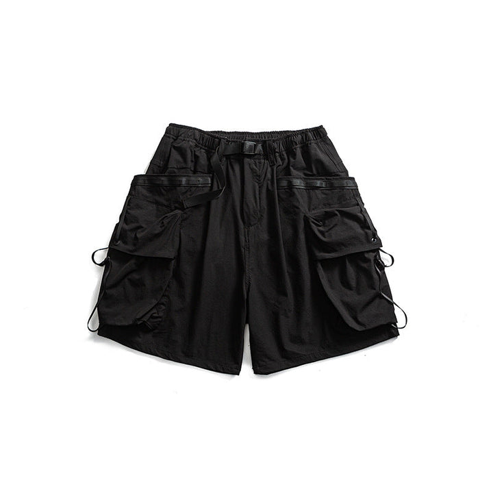 Large Pockets Loose-fitting Casual Shorts