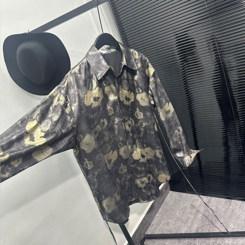 Loose-fit Printed Long-sleeve Shirt
