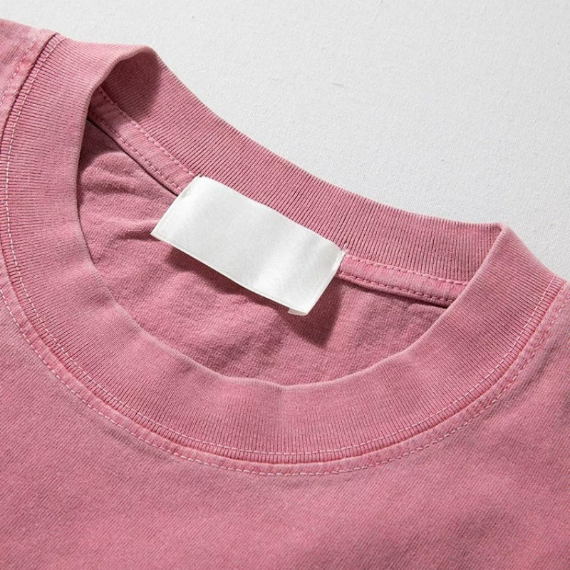 260g Heavyweight Retro Loose Casual Solid Color T-shirt