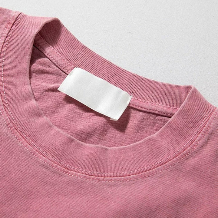 260g Heavyweight Retro Loose Casual Solid Color T-shirt