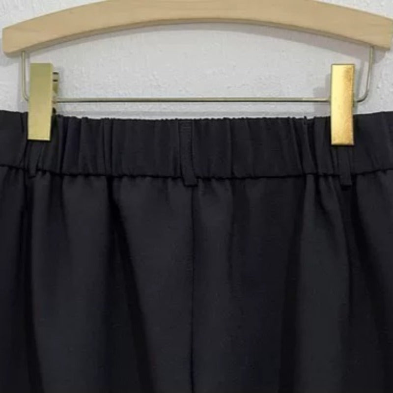 Summer Casual Slim-Fit Cropped Trousers
