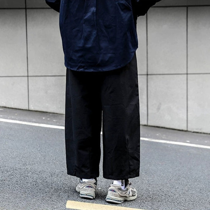 Japanese Solid Color Straight Leg Pants