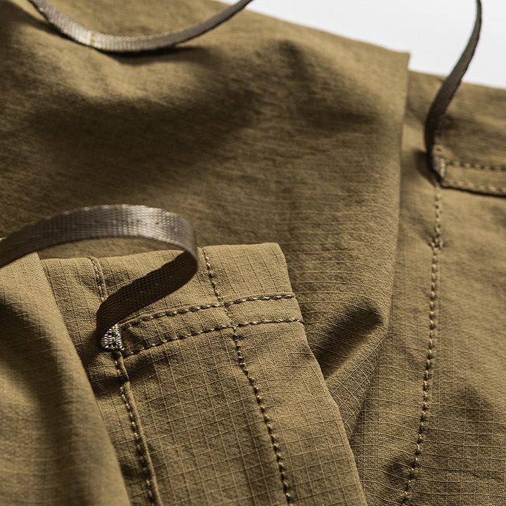 Large Pockets Loose-fitting Casual Shorts