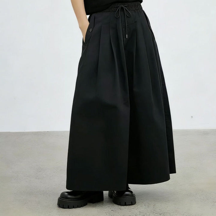 Unisex High-Waisted Loose Wide-Leg Pants