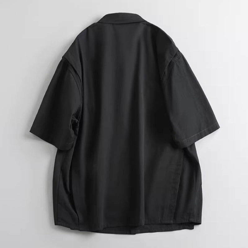 Casual Retro Solid Color Loose T-shirt