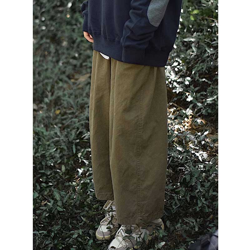 Loose-fitting Wide-leg Casual Straight-leg Pants