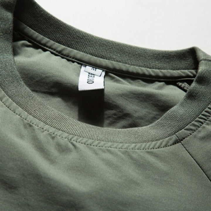 Urban Functional Quick-Dry Loose Top with Drawstring Hem