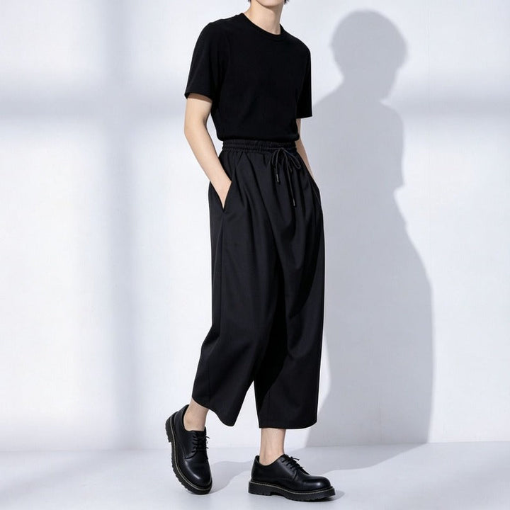 Japanese Drapey Loose High Waisted Wide-leg Pants