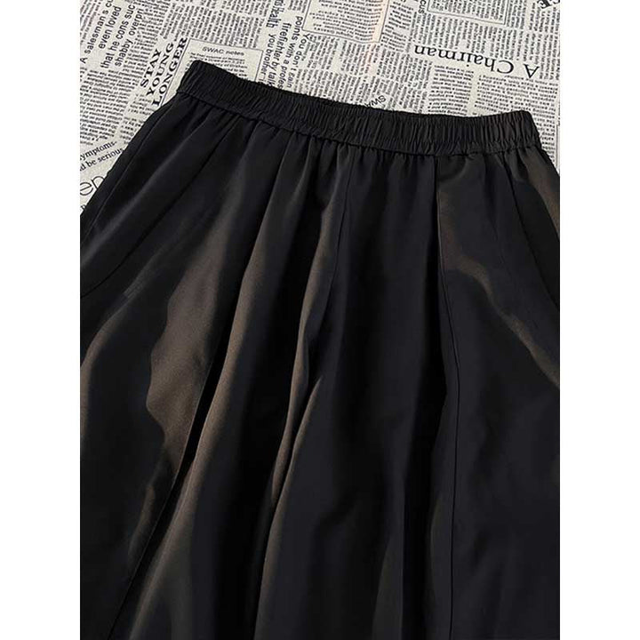 Large Pocket Ice Silk Quick-drying Drape Wide-leg Straight Pants