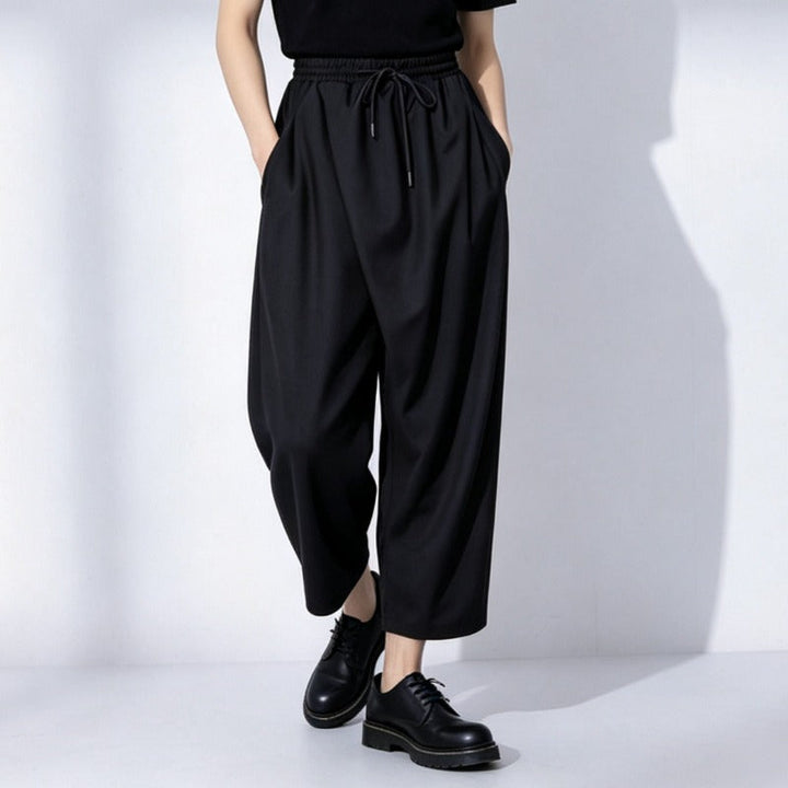 Japanese Drapey Loose High Waisted Wide-leg Pants