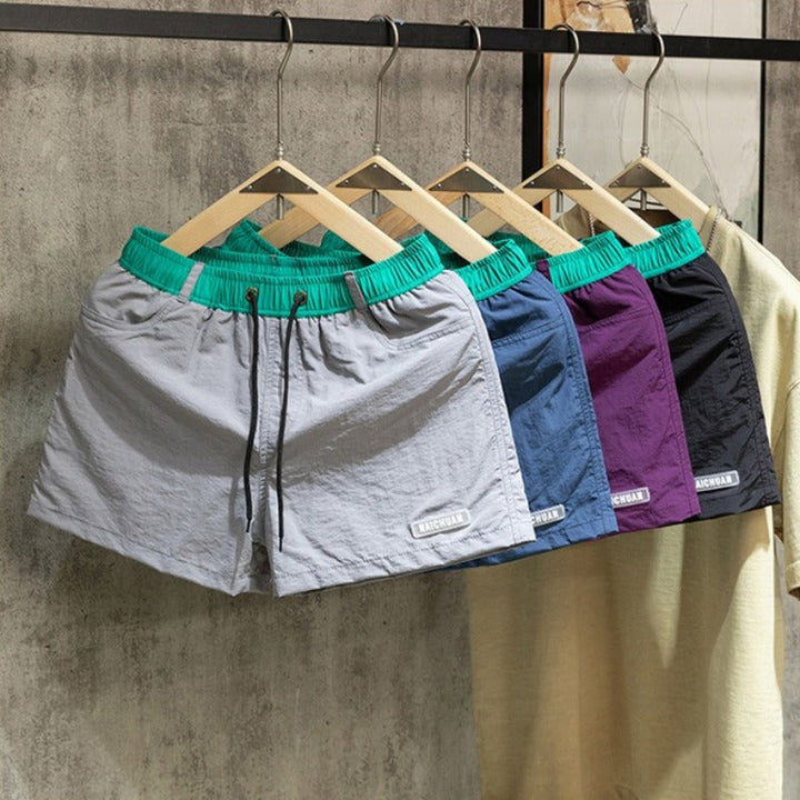 Quick-Dry Running Athletic Shorts with Liner and Drawstring
