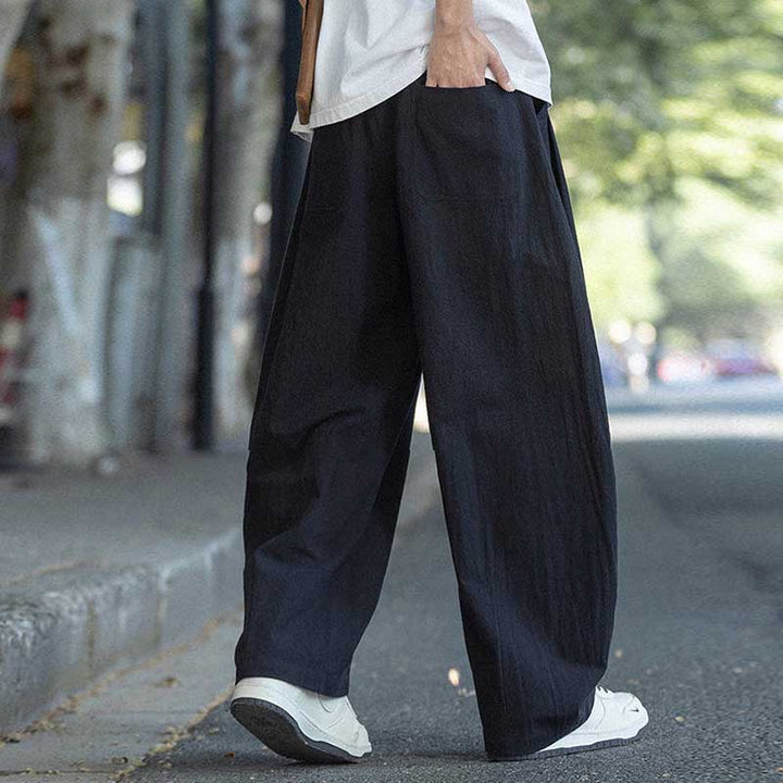 Casual Wide-leg Curved Pants