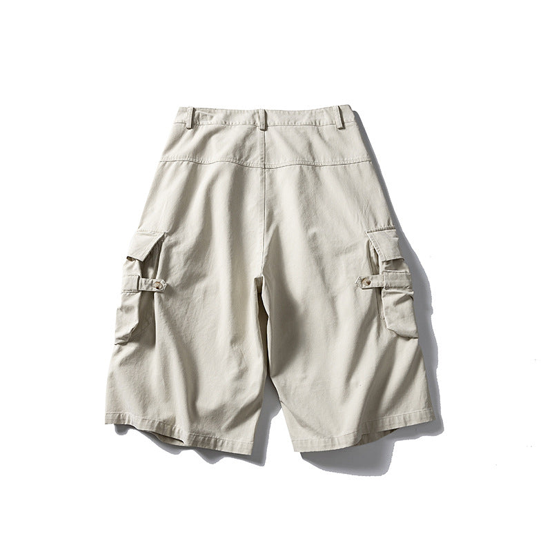 Large Pocket Cropped Casual Pants