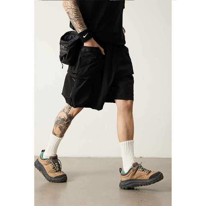 Large Pockets Loose-fitting Casual Shorts