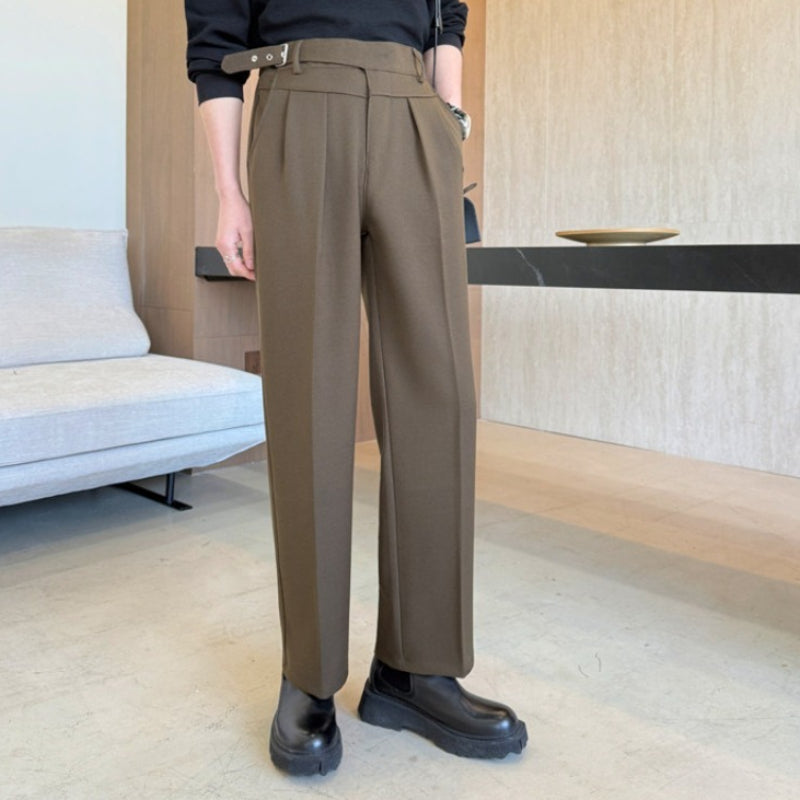 British Slim Fit  Straight Leg Trousers