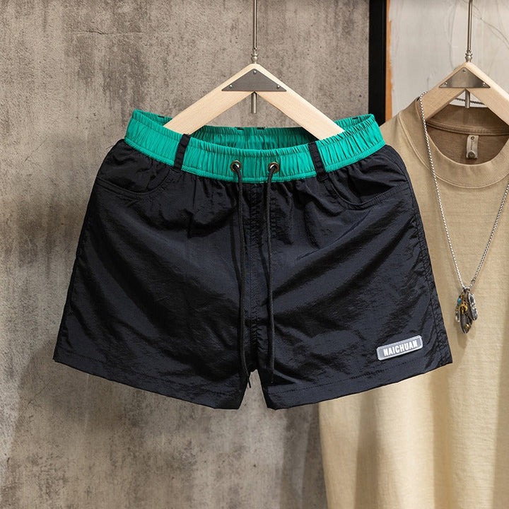 Quick-Dry Running Athletic Shorts with Liner and Drawstring
