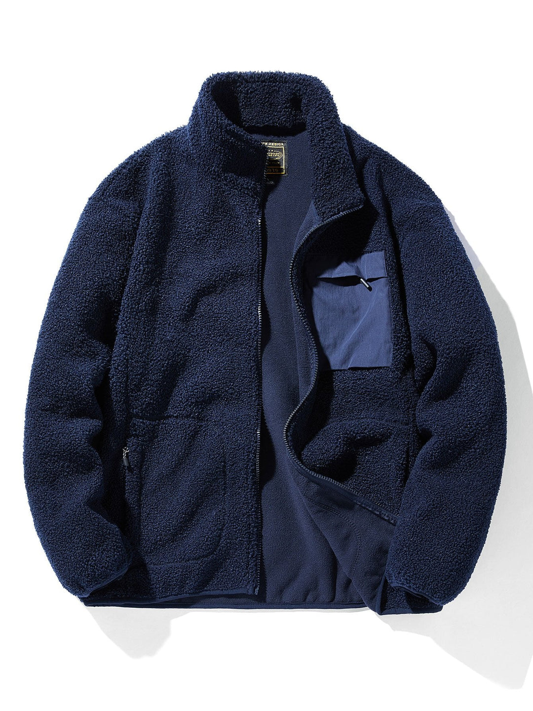 Teddy Fleece Zip Up Coat