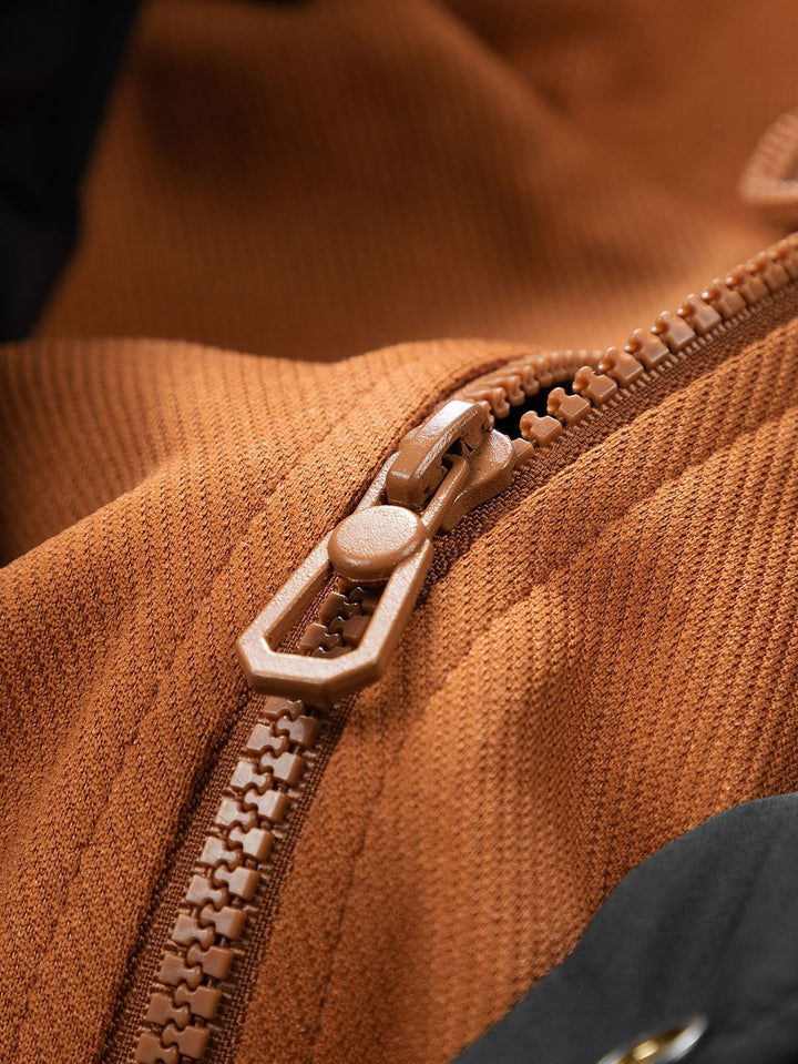 2 in 1 Quilted Hooded Baseball Jacket