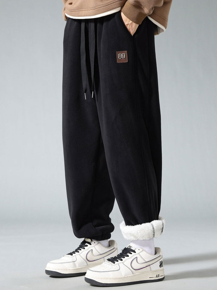 Teddy Lined Polar Fleece Jogging Pants