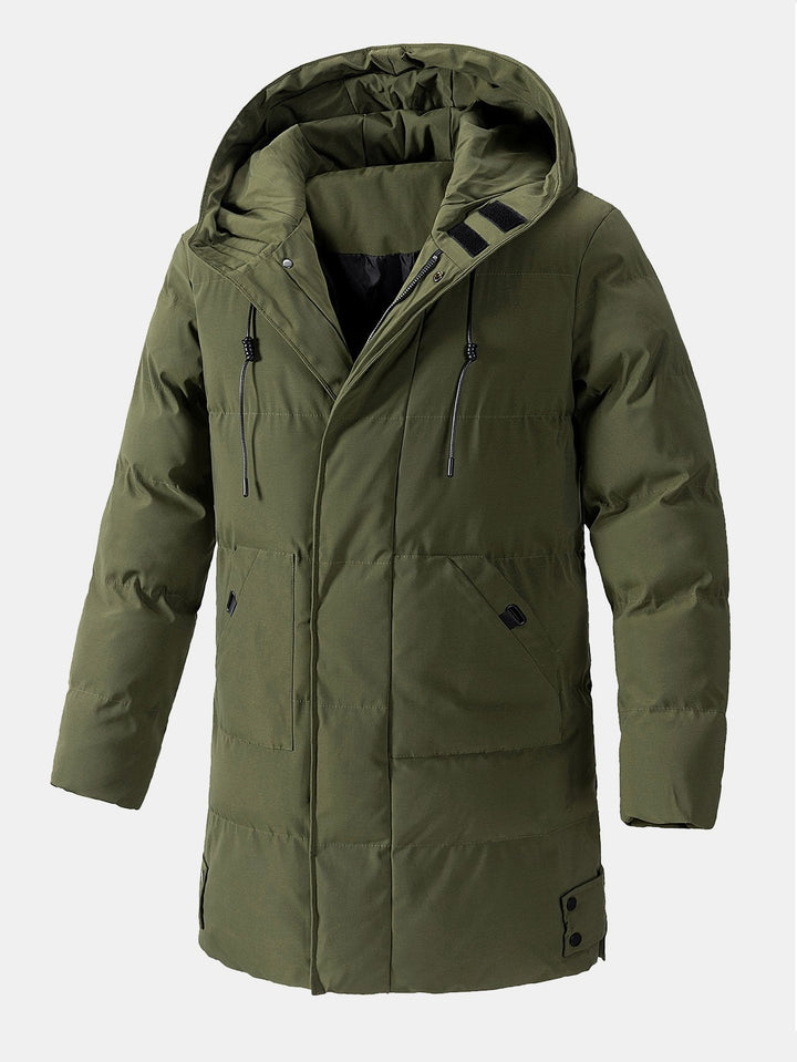 Long Line Hooded Puffer Coat