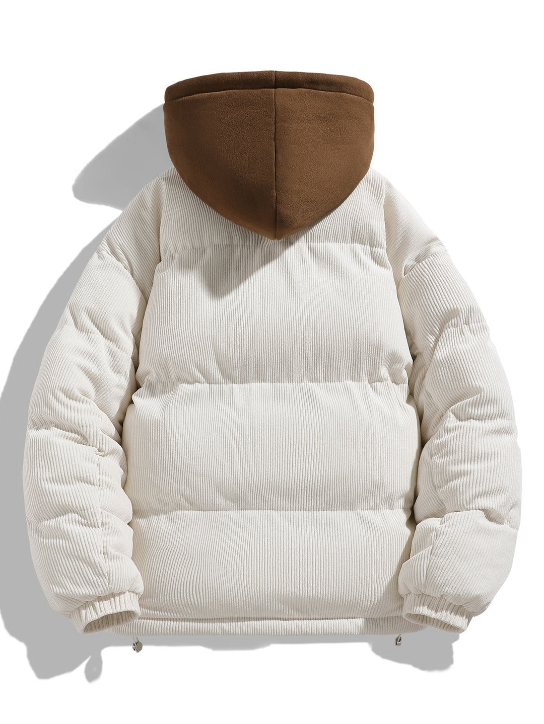 Corduroy Hooded Puffer Coat
