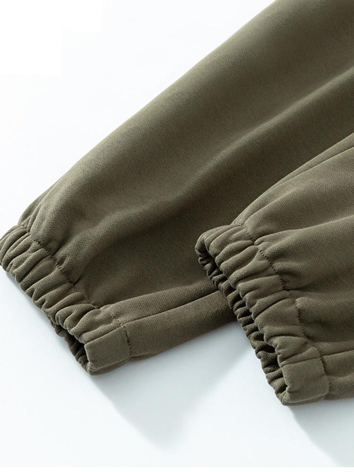 Drawstring Cotton Jogging Pants