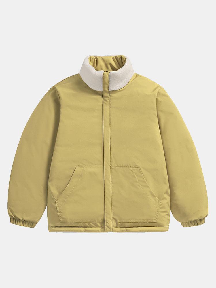 Double Side Teddy Puffer Coat