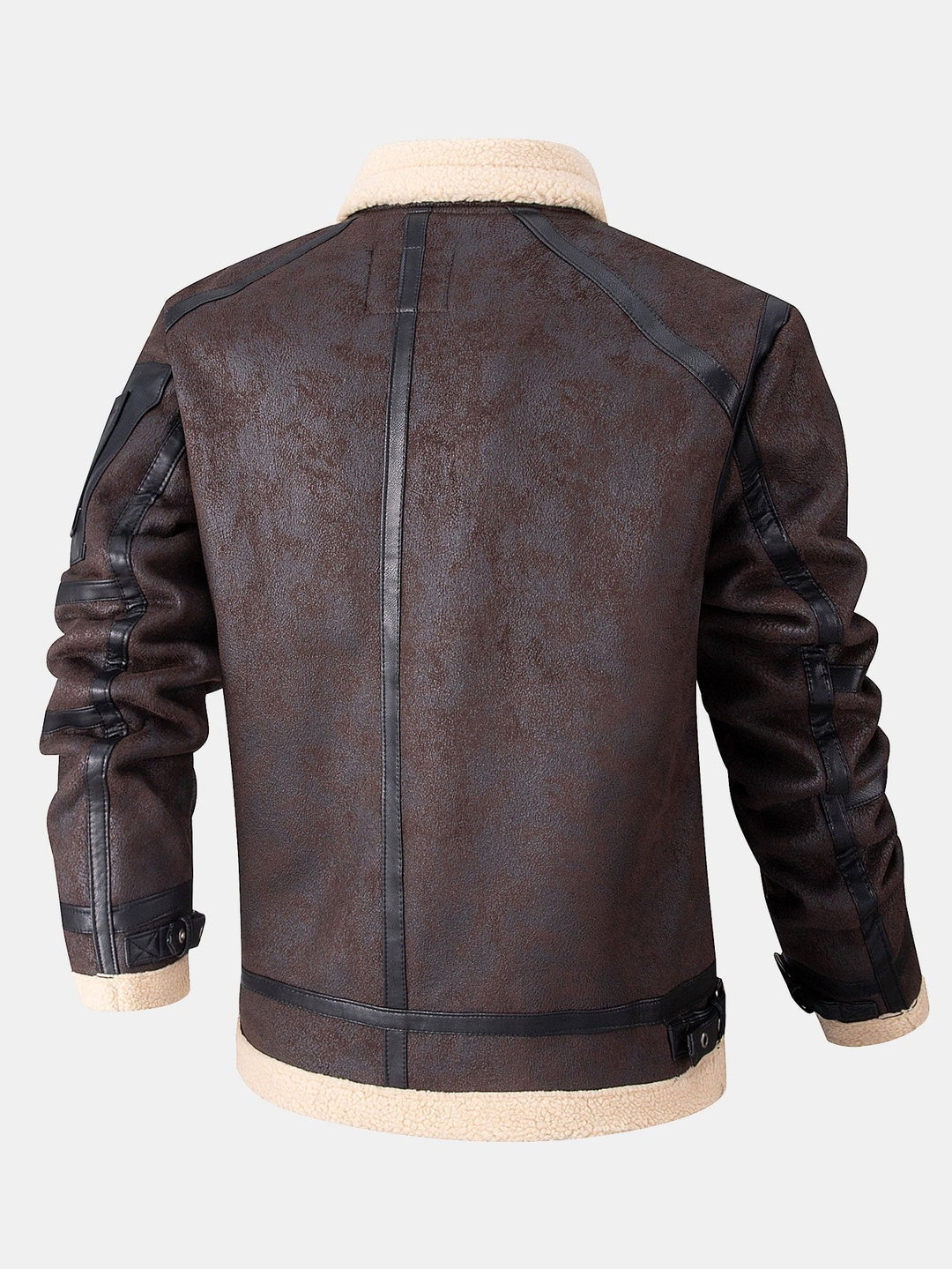 Faux Fur Lined Suede Jacket