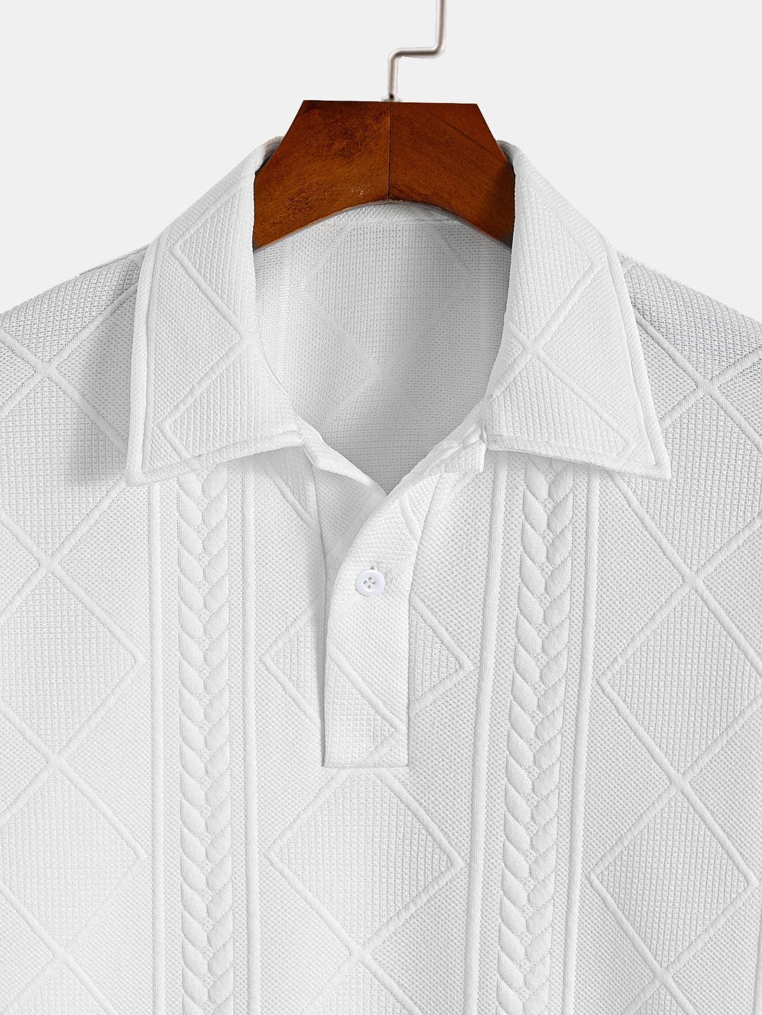 Geometric Jacquard Polo &amp; Shorts