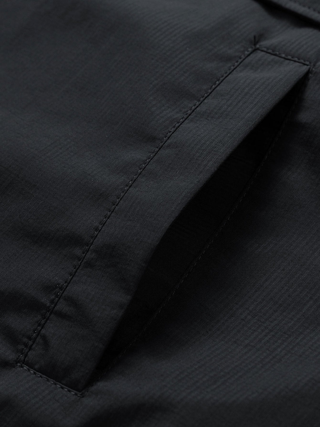 Quarter-Zip Nylon Hooded Windbreaker