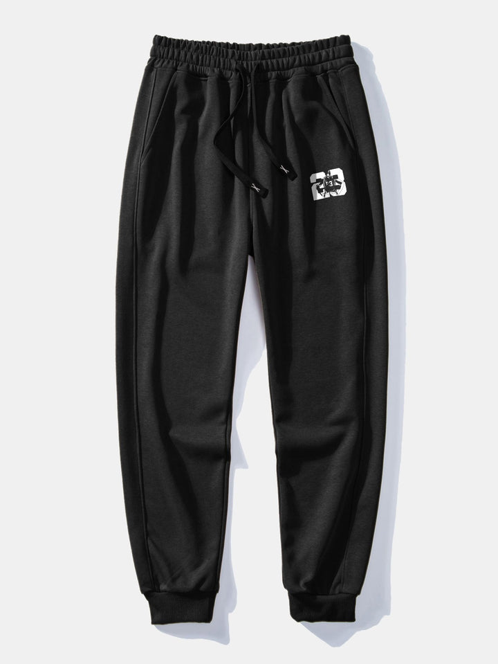 Number 23 Print Jogging Pants