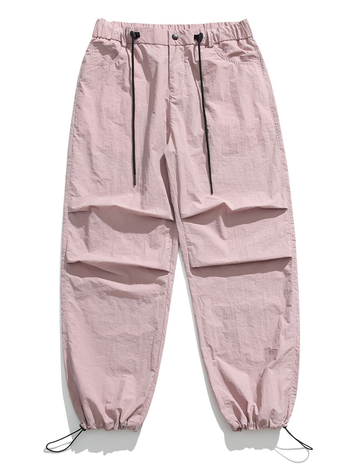 Elastic Waist Parachute Pants