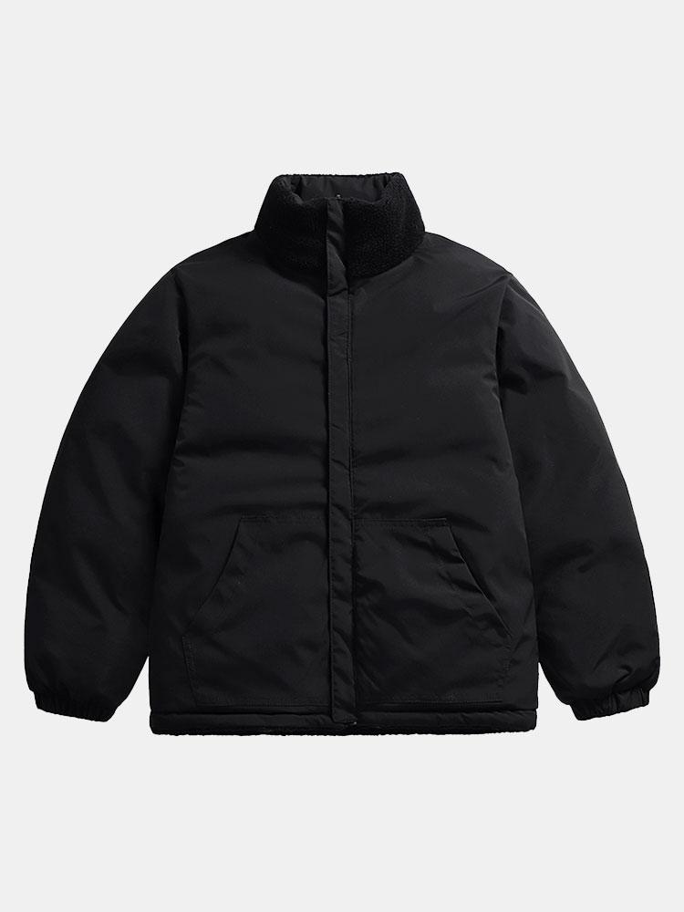 Double Side Teddy Puffer Coat