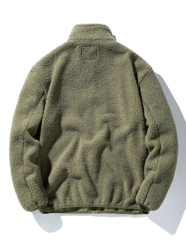 Teddy Fleece Zip Up Coat