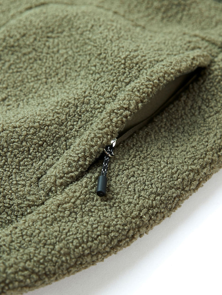 Teddy Fleece Zip Up Coat