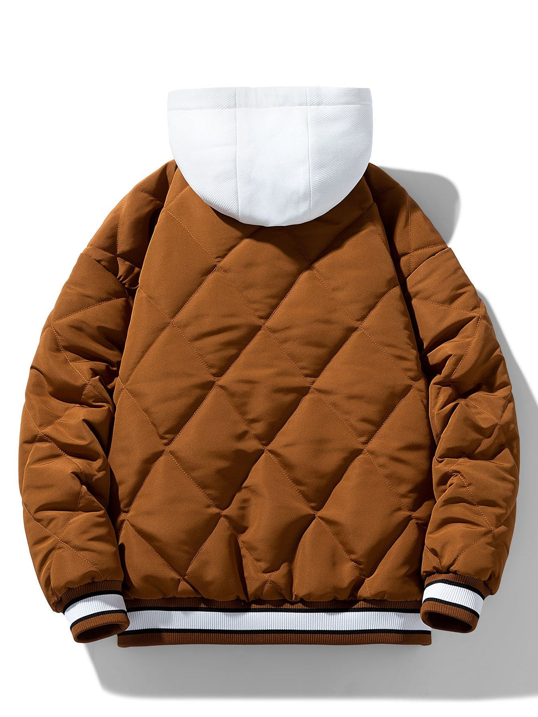 2 in 1 Quilted Hooded Baseball Jacket