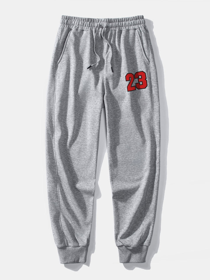 Number 23 Print Jogging Pants