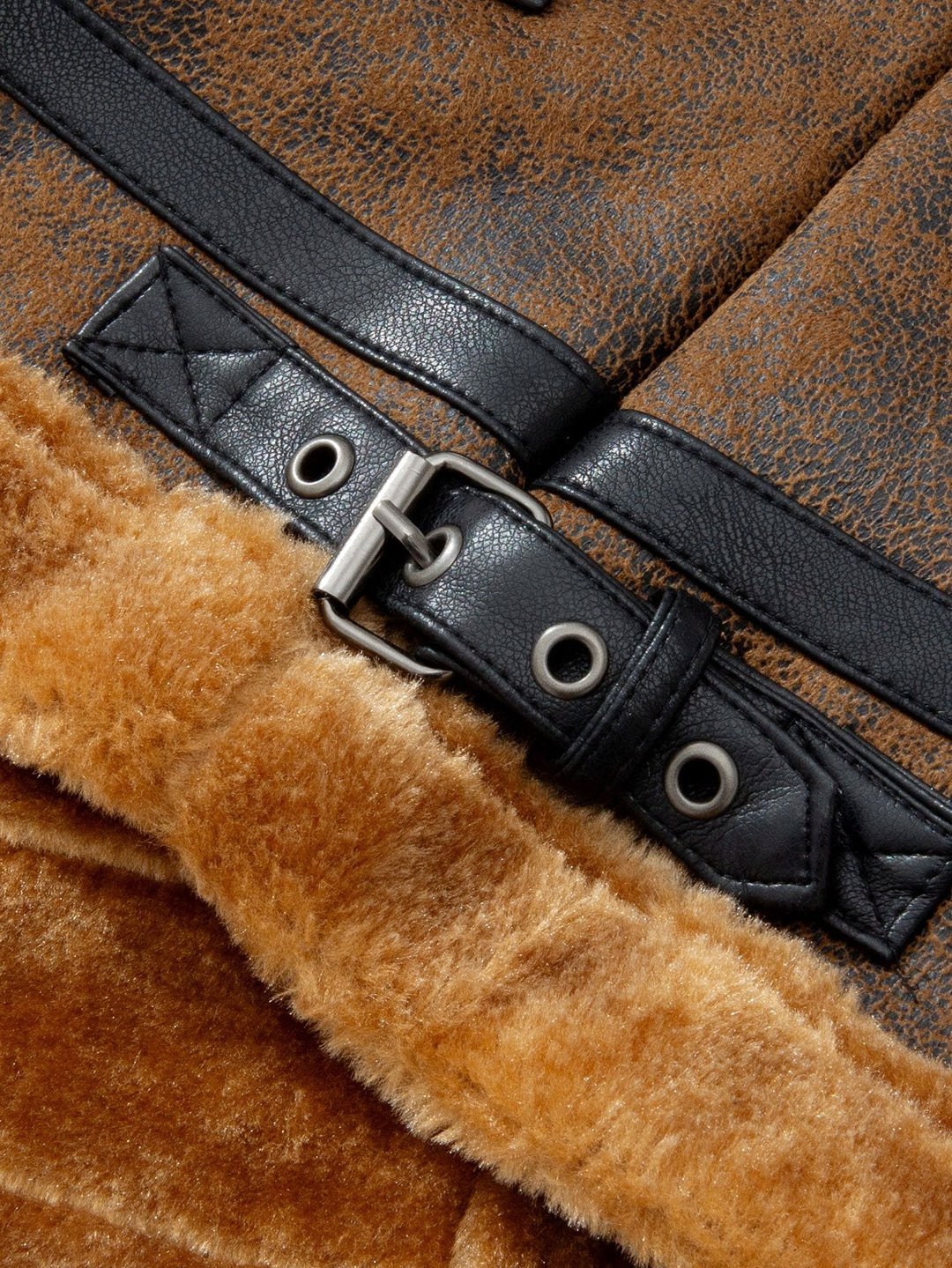 Faux Fur Lined Suede Jacket