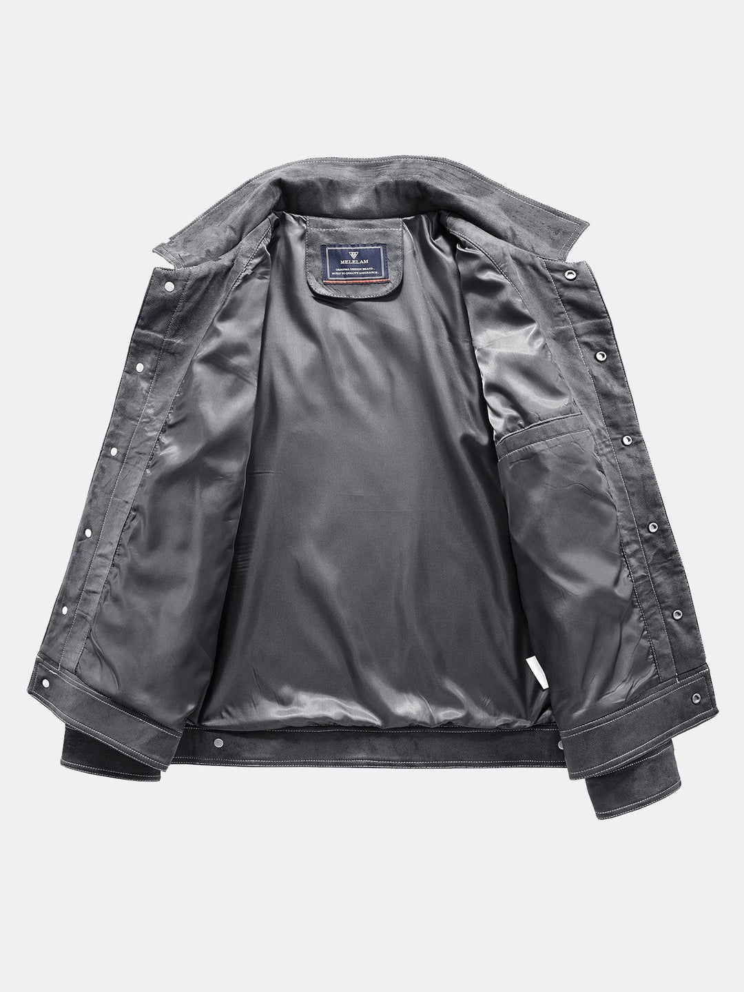 Faux Suede Utility Jacket