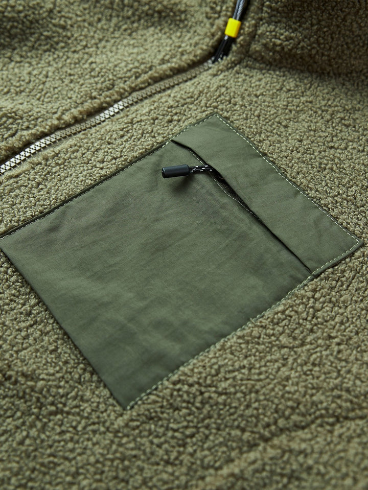 Teddy Fleece Zip Up Coat