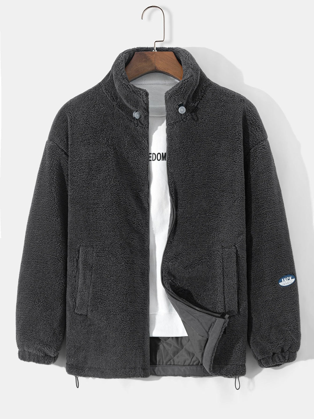 Quilted Lined Teddy Coat
