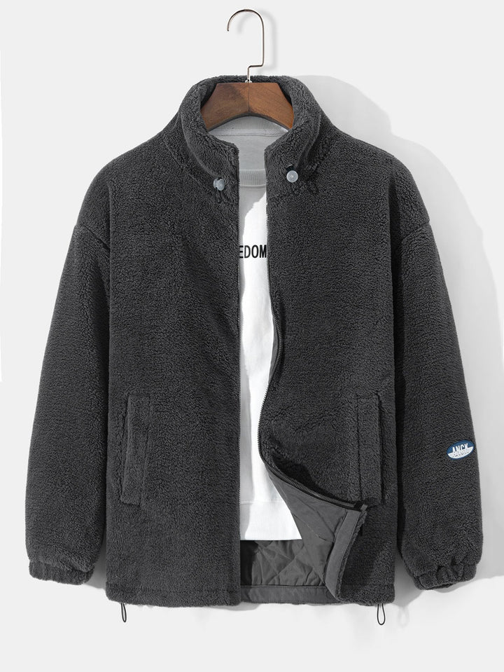 Quilted Lined Teddy Coat