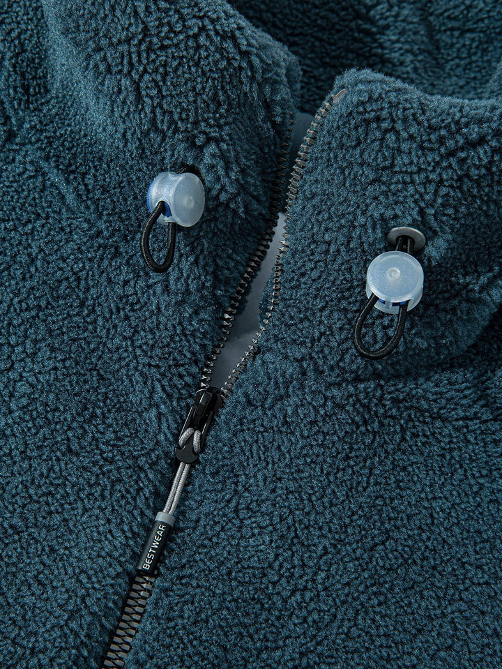 Quilted Lined Teddy Coat